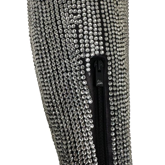 Christian Louboutin Silver Heeled Boots - Picture 8 of 14